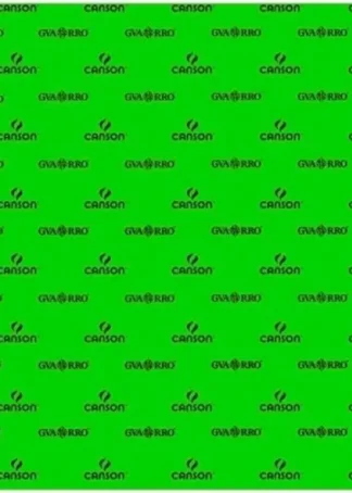 PAQ/25 CARTULINAS IRIS 50X65 250G. VERDE FLUOR