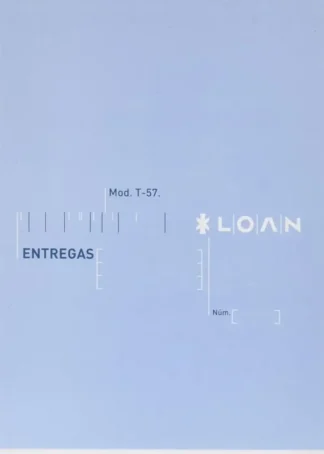 PAQ/10 TALONARIOS DE ENTREGA T57 4º NATURAL SIN COPIA