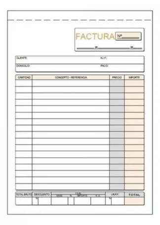 PAQ/10 TALONARIOS DE FACTURAS 1/4 NATURAL DUPLICADO AUTOCO