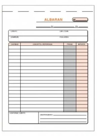 PAQ/5 TALONARIOS DE ALBARANES 1/4 NATURAL TRIPLICADO AUT.