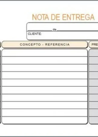 PAQ/10 TALONARIOS DE ENTREGAS 1/8 APAISADO DUPLICADO AUTOCO