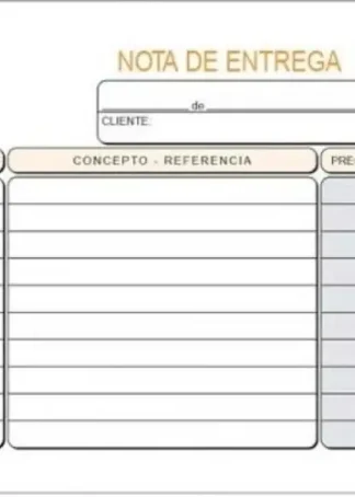 PAQ/5 TALONARIOS DE ENTREGAS 1/8 APAISADO TRIPLICADO AUTOCO