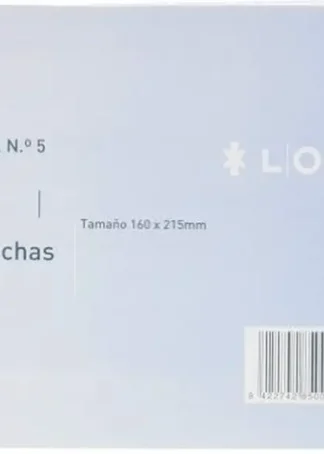 PAQ/100 FICHAS LISAS Nº5 16X21,5CM LOAN