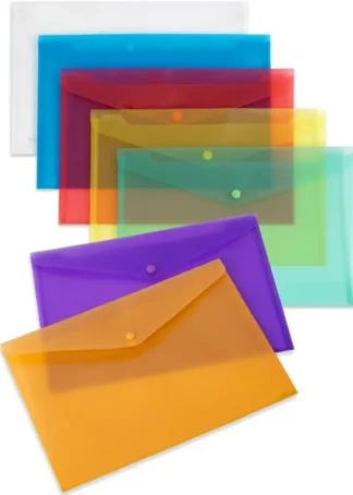 PAQ/10 CARPETA SOBRE Fº CIERRE BROCHE PP AMARILLO