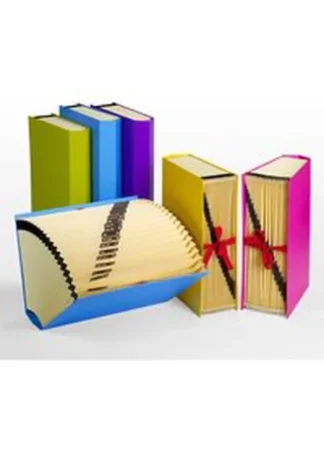 CARPETA ACORDEON Fº CARTON FORRADO AZUL FASHION 20 MOD 1-31