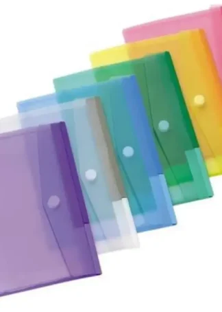 EXP 100 CARPETAS SOBRE Fº CIERRE VELCRO PP COLORES SURTIDOS