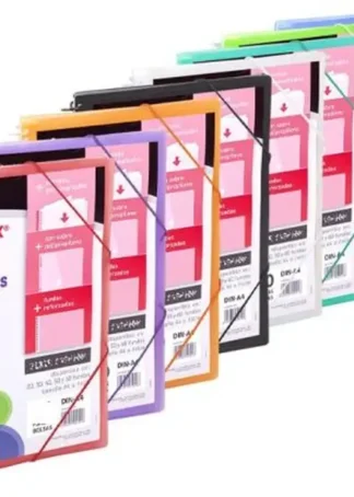 C/12 CARPETA 20 FUNDAS CANGURO A4 ARCHIVEX STAR SURTIDOS