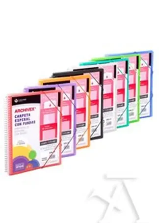C/8 CARPETA 50 FUNDAS CANGURO A4 ARCHIVEX STAR SURTIDOS