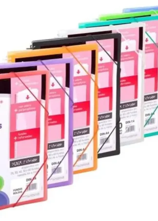 C/8 CARPETA 60 FUNDAS CANGURO A4 ARCHIVEX STAR SURTIDOS