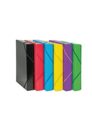 PACK 5 CARPETAS DE PROYECTOS Fº LOMO 50MM PP. COLORES SURT.