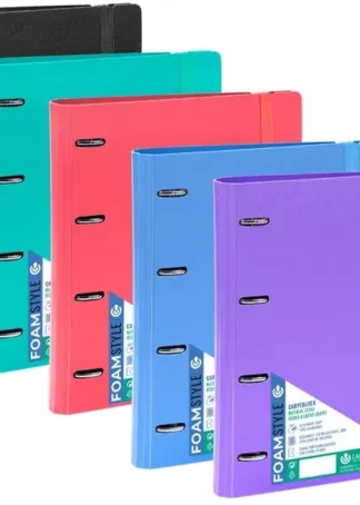 PAQ/8 CARPEBLOCK FOAM STYLE A4+ 4 ANILLAS 35MM CON RECAMBIO