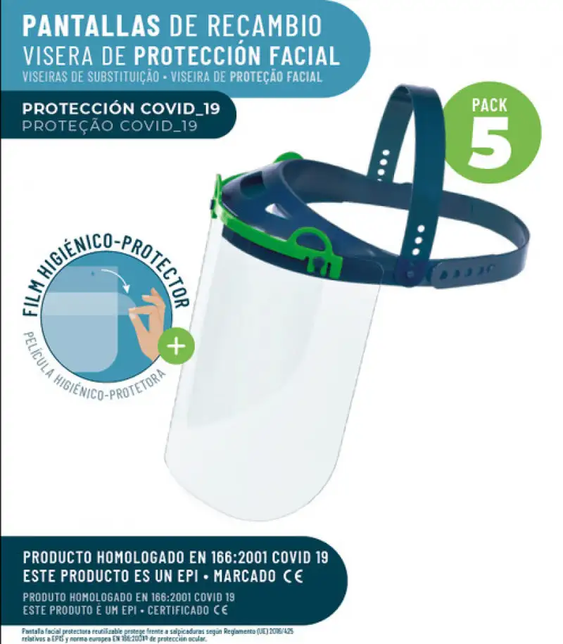 BLISTER 10 RECAMBIOS PARA VISERA DE PROTECCION FACIAL