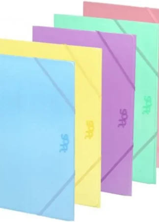 EXP 30 CARPETA Fº CARTON GOMAS Y SOLAPAS COLORES SURT SOFT