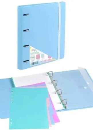 CARPEBLOCK FOAM SOFT AZUL A4+ 4 ANILLAS 35MM CON RECAMBIO
