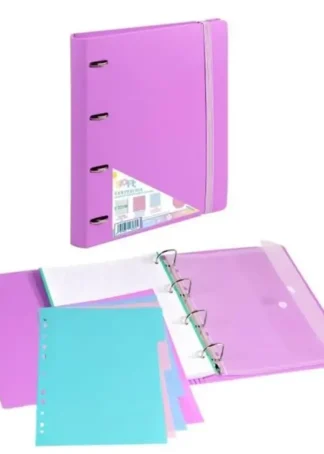 CARPEBLOCK FOAM SOFT MALVA A4+ 4 ANILLAS 35MM CON RECAMBIO