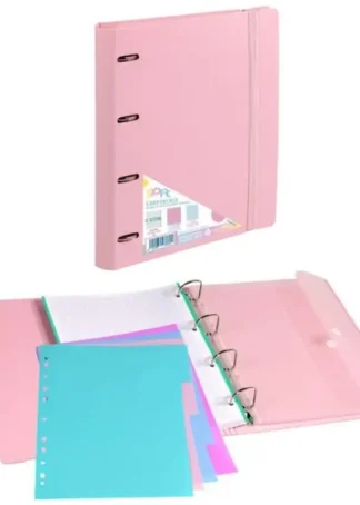 CARPEBLOCK FOAM SOFT ROSA A4+ 4 ANILLAS 35MM CON RECAMBIO