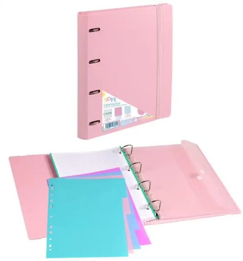 CARPEBLOCK FOAM SOFT ROSA A4+ 4 ANILLAS 35MM CON RECAMBIO