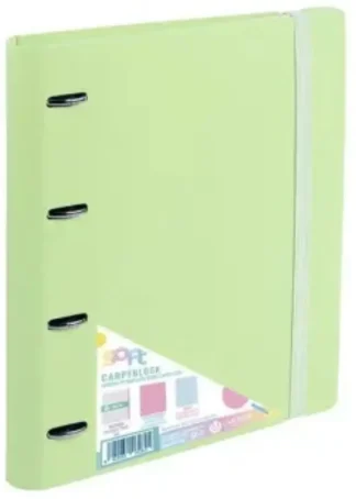 CARPEBLOCK FOAM SOFT VERDE A4+ 4 ANILLAS 35MM CON RECAMBIO