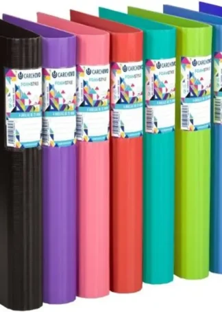 C/10 CARPETA A4 4 ANILLAS 25MM FOAM STYLE COLORES SURTIDOS