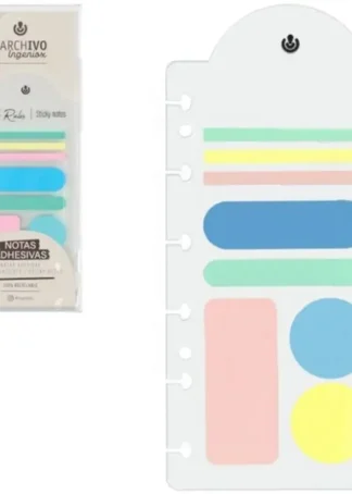 NOTAS ADHESIVAS INGENIOX IRREGULAR COLORES PASTEL