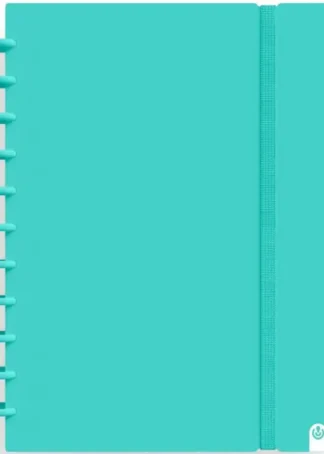 CUADERNO INGENIOX A4 80H CUADRICULA MENTA PASTEL