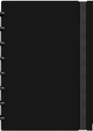 CUADERNO INGENIOX A5 80H CUADRICULA NEGRO