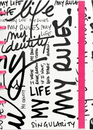 CUADERNO INGENIOX A5 80H CUADRICULA MY LIFE ROSA