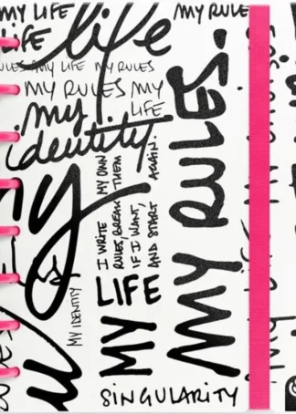 CUADERNO INGENIOX A5 80H RAYAS MY LIFE ROSA