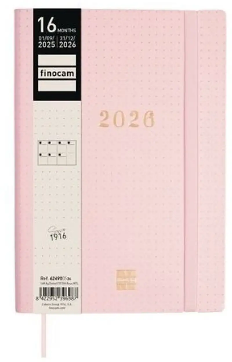 AGENDA ESCOLAR DOTTED 25/26 Y10 16M SVH ROSA