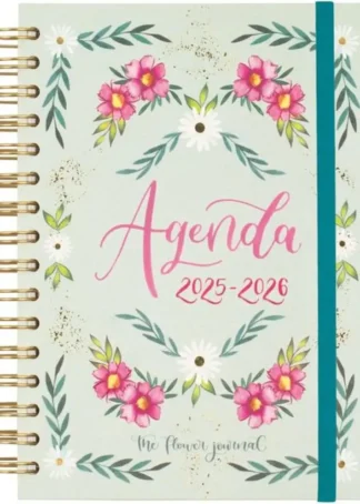 AGENDA ESCOLAR 25-26 FLOWER JOURNEY VERDE E10 DP
