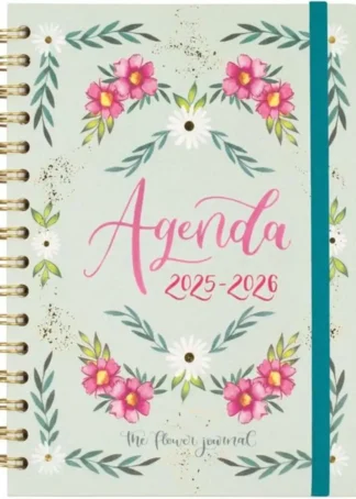 AGENDA ESCOLAR 25-26 T FLOWER JOURNEY VERDE E10 SVH