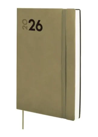 AGENDA ANUAL 2026 MARA Y10 DIA PAGINA 14X20,4CM VERDE