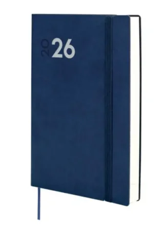 AGENDA ANUAL 2026 MARA Y10 DIA PAGINA 14X20,4CM AZUL