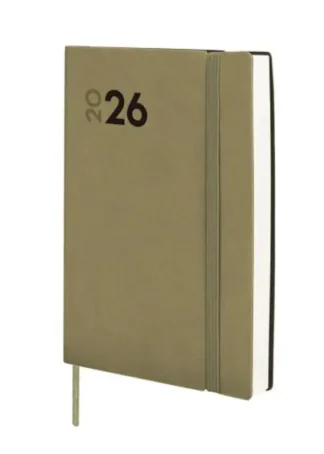 AGENDA ANUAL 2026 MARA Y4 DIA PAGINA 12X17CM VERDE