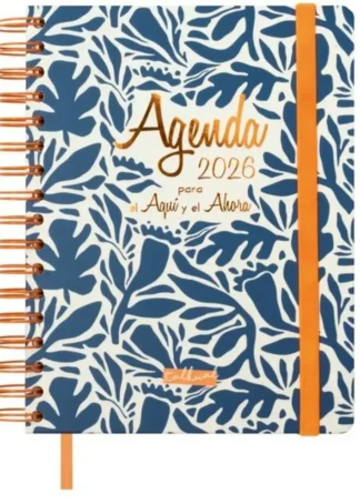 AGENDA ANUAL 2026 ESPIRAL TALKUAL D/P 15,5X21,5CM AQUI