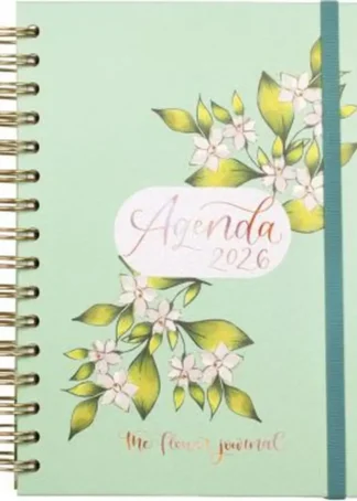 AGENDA ANUAL 2026 FLOWER JOURNAL E10 DP VERDE