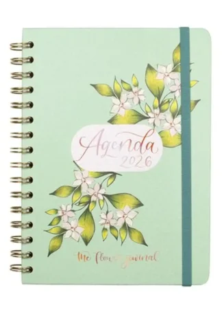 AGENDA ANUAL 2026 FLOWER JOURNAL E10 SVH VERDE