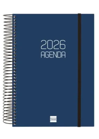 AGENDA ANUAL ESP. OPAQUE 2026 D/P E10 15,5X21,2CM AZUL