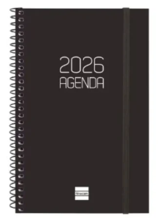 AGENDA ANUAL ESPIRAL 2026 OPAQUE E5 SVH NEGRO