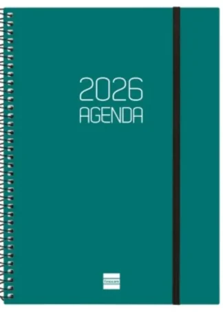 AGENDA ANUAL ESPIRAL 2026 OPAQUE E9 SVH VERDE