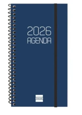 AGENDA ANUAL ESPIRAL 2026 OPAQUE E9 SVH AZUL