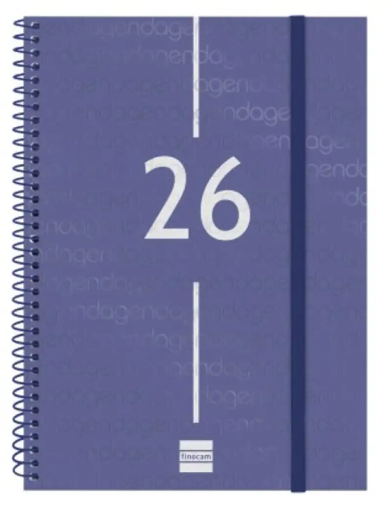 AGENDA ANUAL ESPIRAL 2026 YEAR E10 SVH AZUL