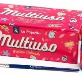 ESTUCHE 6 BOTES PINTURA SATINADA LA PAJARITA COLORES SURT.