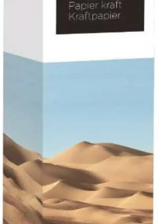 EXP 30 ROLLOS PAPEL KRAFT VERJURADO 1X3M COLOR ARENA