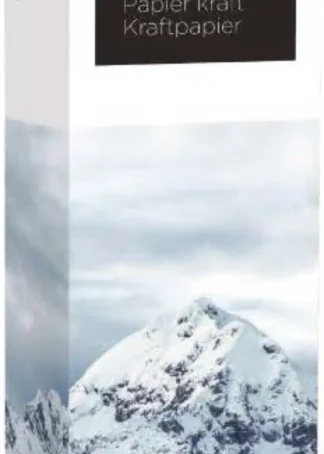 EXP 30 ROLLOS PAPEL KRAFT VERJURADO 1X3M COLOR BLANCO NIEVE