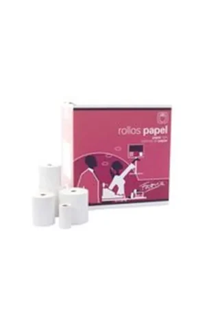 PACK 10 ROLLOS PAPEL TERMICO SIN BPA 57X40X12MM FABRISA