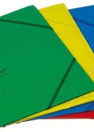 PAQ/10 CARPETA CARTON Fº GOMAS Y SOLAPAS GOFRADA SURTIDOS