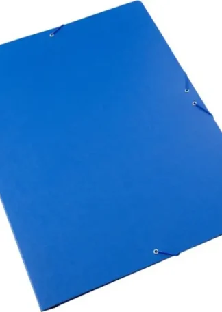 CARPETA DIBUJO A3 GOMAS Y SOLAPAS CARTON GOFRADO AZUL