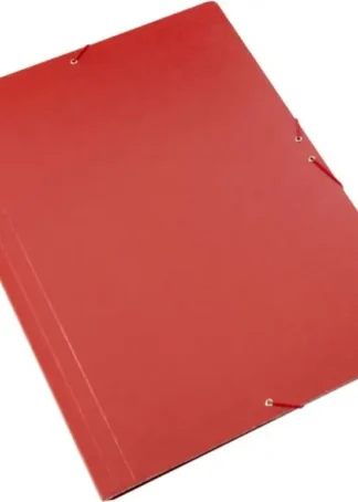 CARPETA DIBUJO A3 GOMAS Y SOLAPAS CARTON GOFRADO ROJO