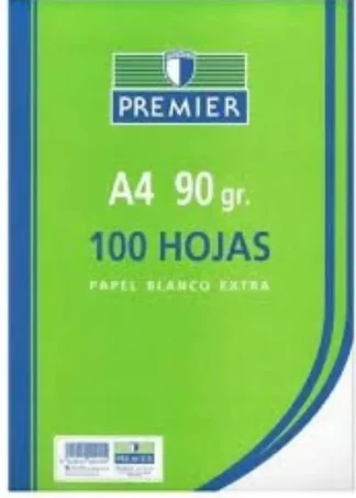 RECAMBIO A4 100H 4 TALADROS 90G MILIMETRADO C/M PREMIER